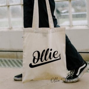 Tote Bag de Algodón 38x42 cm – Logo Ollie Store Basic