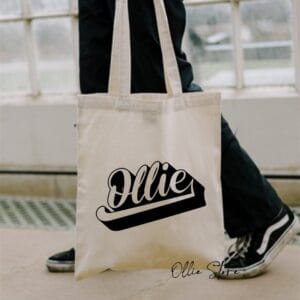 Tote Bag de Algodón 38x42 cm – Logo Original Ollie Store