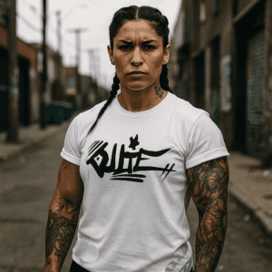 Camiseta OLLIE STORE GRAFFITI – Blanca Estampado Artesanal